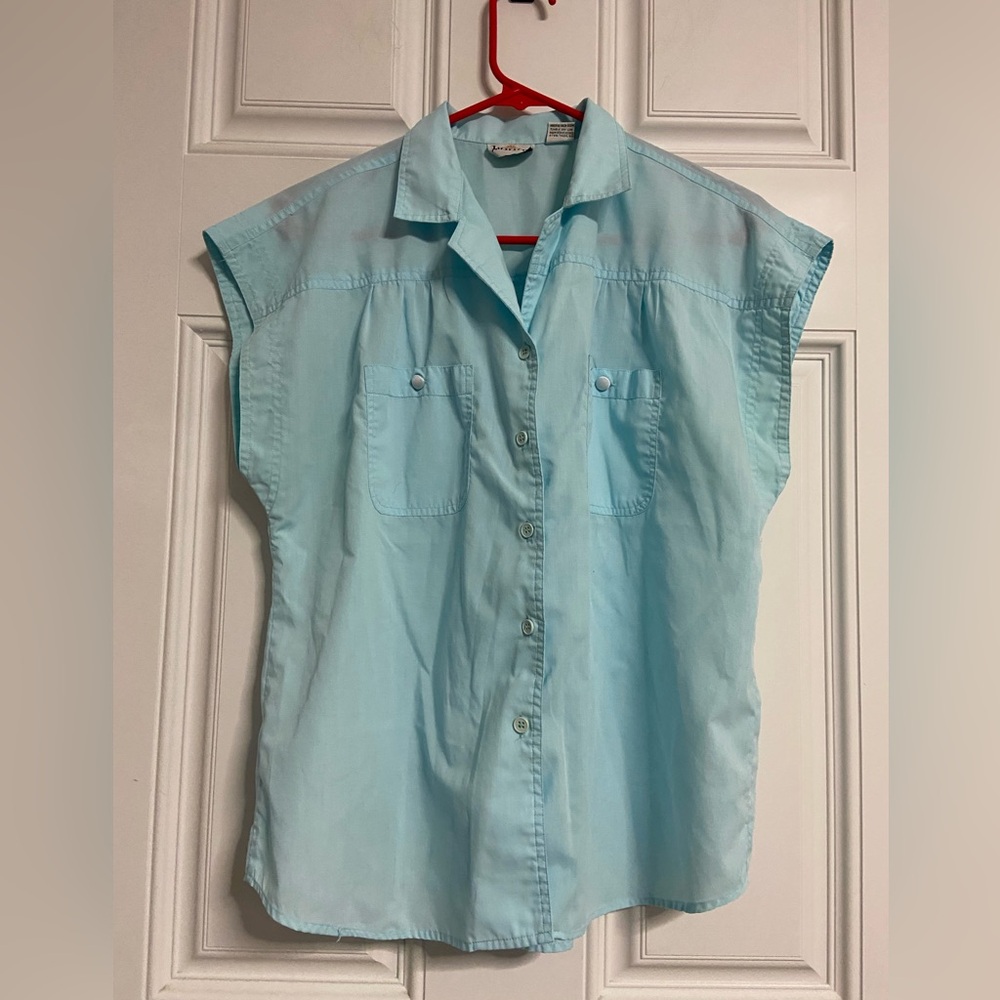 T9a- LINNAY Light Blue Dolman Sleeve Top